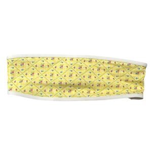 NWT Victoria's Secret Yellow Floral Strapless Bikini Top Women's size M